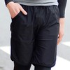 Men's Banded Swim Rash Guard Shorts for Water Activities Black/2XL