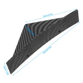 aqxreight Difusor de Parachoques Inferior Trasero de Coche, Modificación Universal de Estilo de Fibra de Carbono para Embellecedor Exterior de Coche