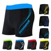 a299 Men's Plus Size Quick-Dry Boxer Swim Trunks (Up to 140kg) Nile 8047 Impression Yellow+L [80-160 lbs] 10ea