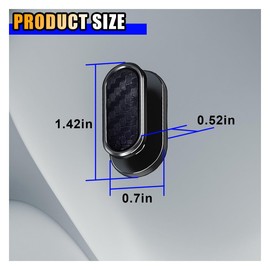 Car Mini Hooks, Multifunctional Strong Self-Adhesive Backseat Hangers, Wall Hanging Hooks, Universal Hook Stickers, Car Interior Accessories for Key Charging Cable Earphone (8PCS Carbon Fiber)