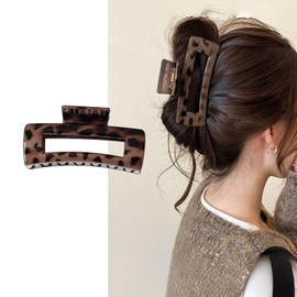Nemio Hair Clip, Large Hair Clip, Adult Cute, Hair Clip, Secure, Long Hair Arrangement, Simple, Barrette, Stylish, Korean Style, Lightweight, Office, Bath, Going, Mother's Day, Office Present, Pain