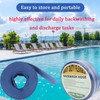 Pool Backwash Hose, Heavy-Duty PVC Hose, Lay Flat Discharge Hose,Flexible