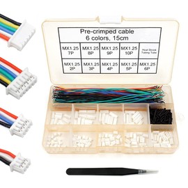 elechawk 1.25mm Pitch Connector and Pre Crimp Cable for Pixhawk APM2.6 Runcam Camera Silicone 15cm Wire