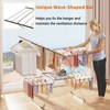 Bigzzia Clothes Drying Rack Foldable, 2-Level Large Laundry Drying Rack