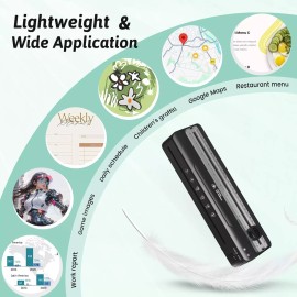 ‎MAXDONE Laminator Machine 9 inch 4-in-1 + Built-in Paper Trimmer & 20 Pouches for Office