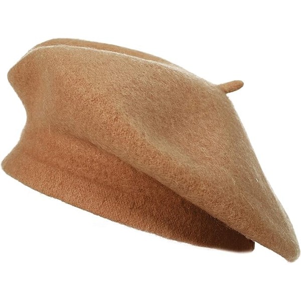 Wool French Beret Hat for Men and Women in Plain