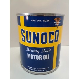 Sunoco Antique Sunoco Motor Oil Can 1 qt. -  ( Re-pop Collectible )