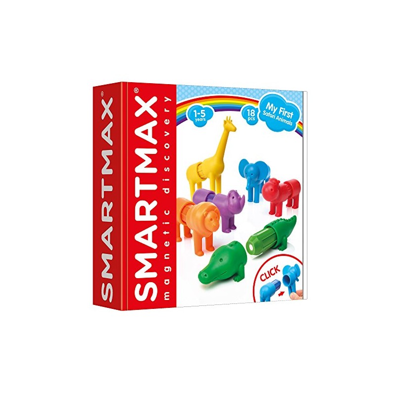 SmartMax My First Safari Animals STEM Magnetic Discovery Building Set