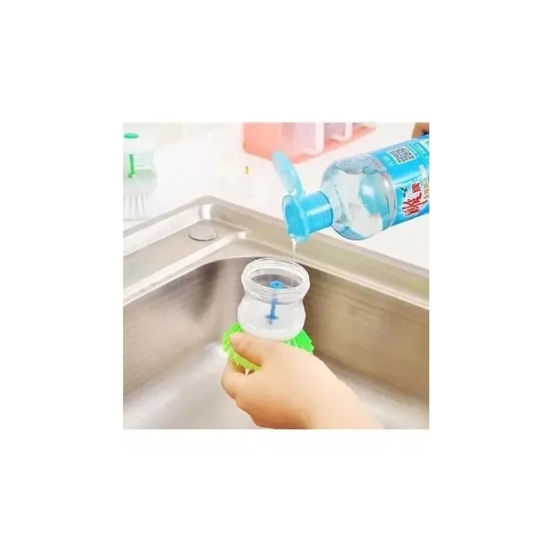 Leifheit Cepillo Lava Platos Dispensador De Jabon Cocina