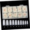 Healvian 500pcs/box Non-smell Artificial Nails Fake Nails for Women Half
