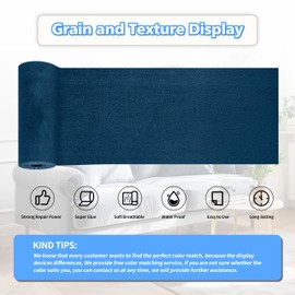 KING MOUNTAIN Couch Fabric Repair Patch, Fabric Patches for Furniture, 4" x 63" Waterproof Velvet Repair Tape for Sofas, Car Seats, Furniture, Upholstery Fabrics and Velvet Goods. （Dark Blue）