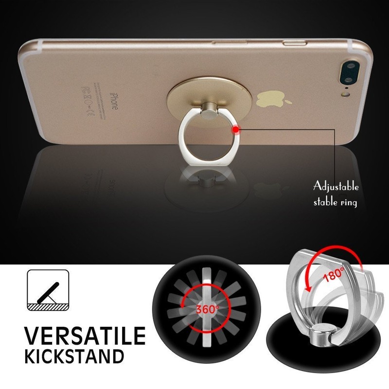 Cell Phone Ring Holder Cellphone Finger Stand 360 Degree Rotation