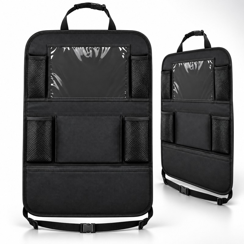 Car Backseat Organizer for Seat-Back Storage – Foldable Cloth Organizer