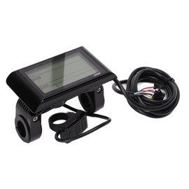 BTER Pantalla de Bicicleta eléctrica, Multifuncional S900 36V 48V Pantalla LCD de eBike de actualización Universal con Enchufe Impermeable, Medidor de Pantalla LCD de Bicicleta eléctrica Duradera