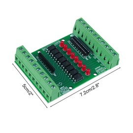 DONGKER Optocoupler Isolation Board,DC 3.3V 5V PNP NPN 8-Channel Signal Converter Opto Voltage Isolation Module