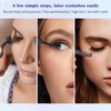 TORMEN Eyelash Tweezers Set, Stainless Steel Lash Applicator, Stainless