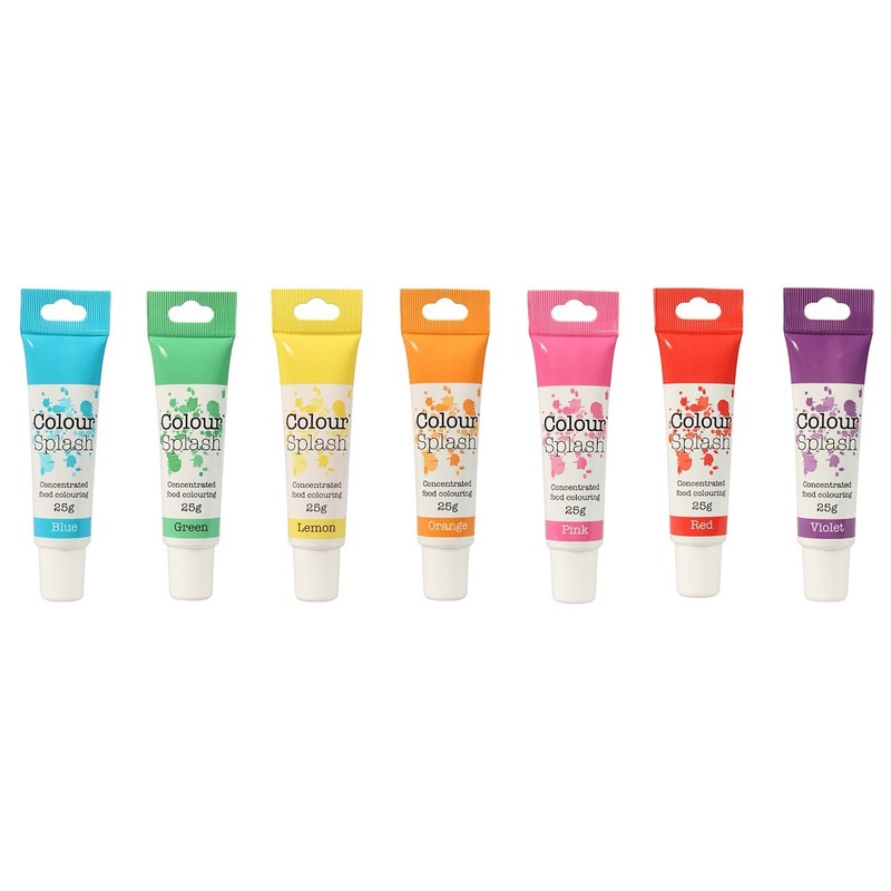 Colour Splash Food Colouring Gel (Rainbow Colours 7 Set)