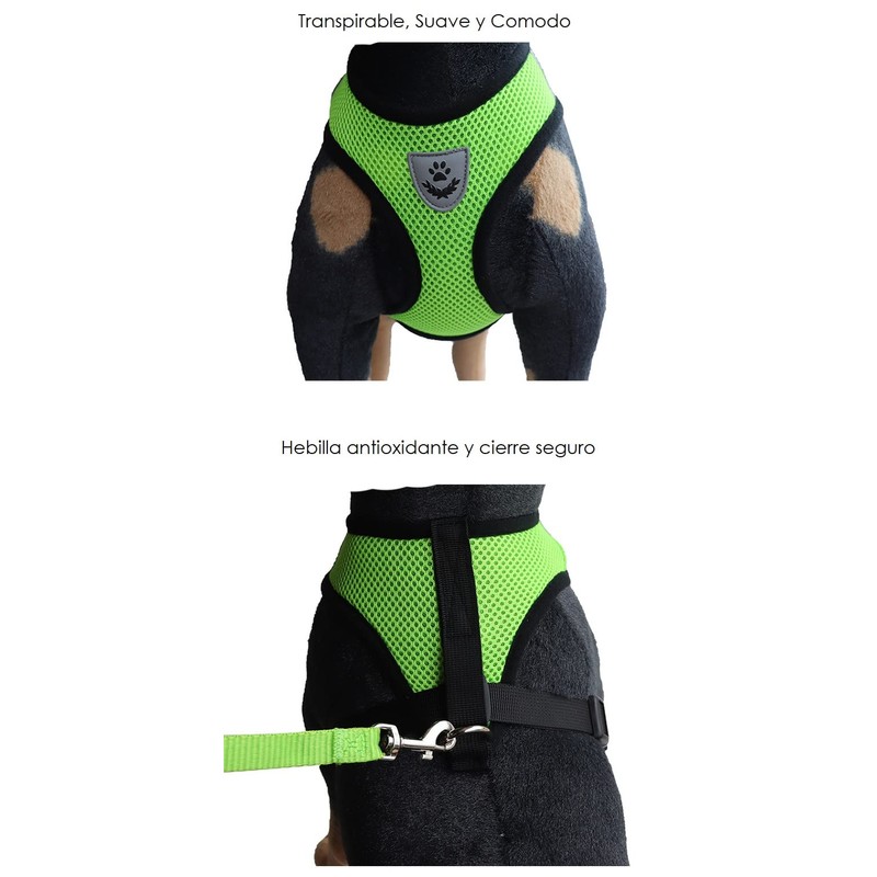 Cute Puppies Arnés de Malla Traspirable Suave, Ajustable, Reflejante, para