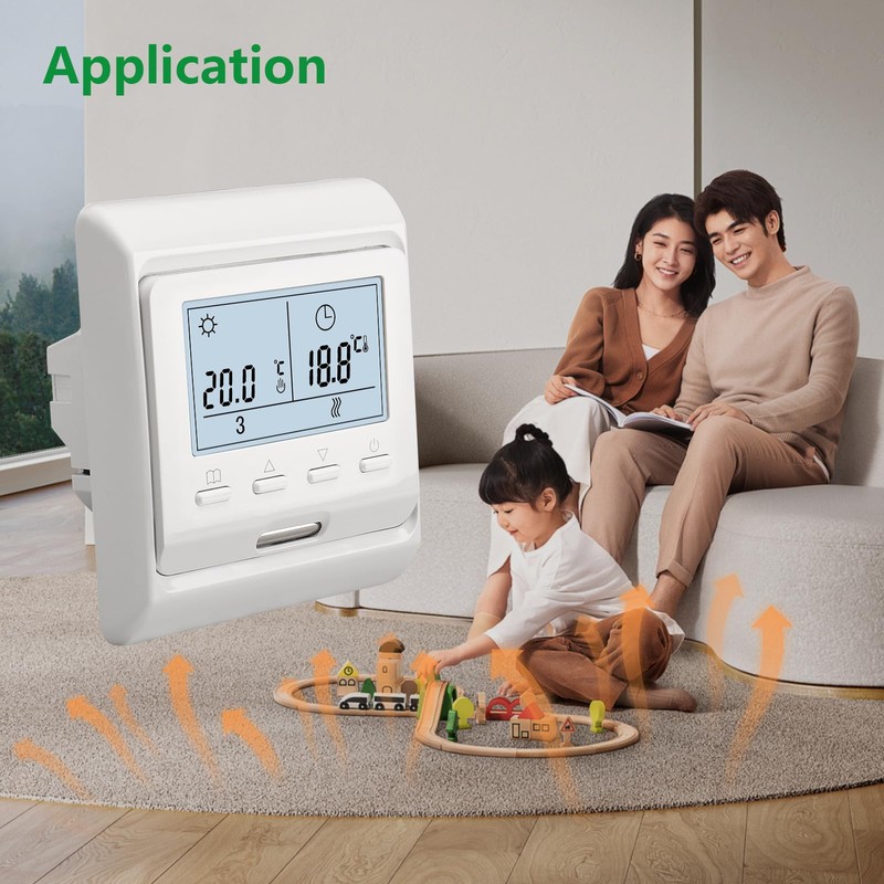 Wengart Electric Heating Thermostat WG806, Output 230V 16A, 7 Days