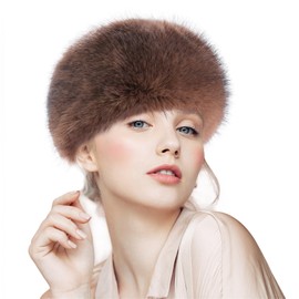 Itopupi Faux Fur Headbands for Women, Fluffy Winter Headbands for Women, Womens Winter Headband with Elastic