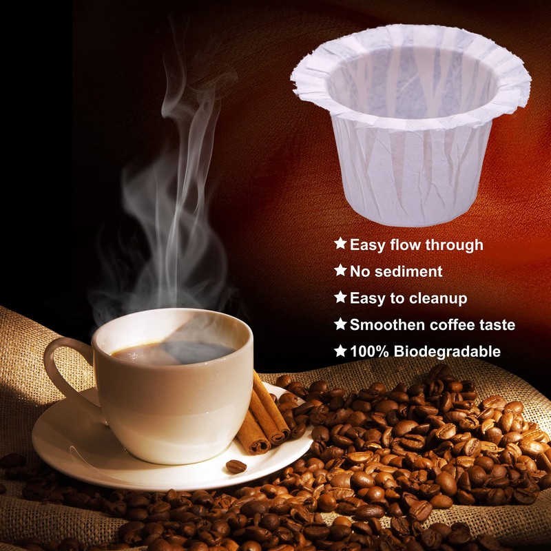Irmidi Disposable Paper Coffee Filters 200 Count, Compatible with Brewers