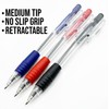 PaulStore 8 Ballpoint Pens Set Soft Non-Slip Grip Medium Ball