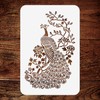 Oriental Peacock Stencil, 6.5 x 10 inch (S) - Chinese