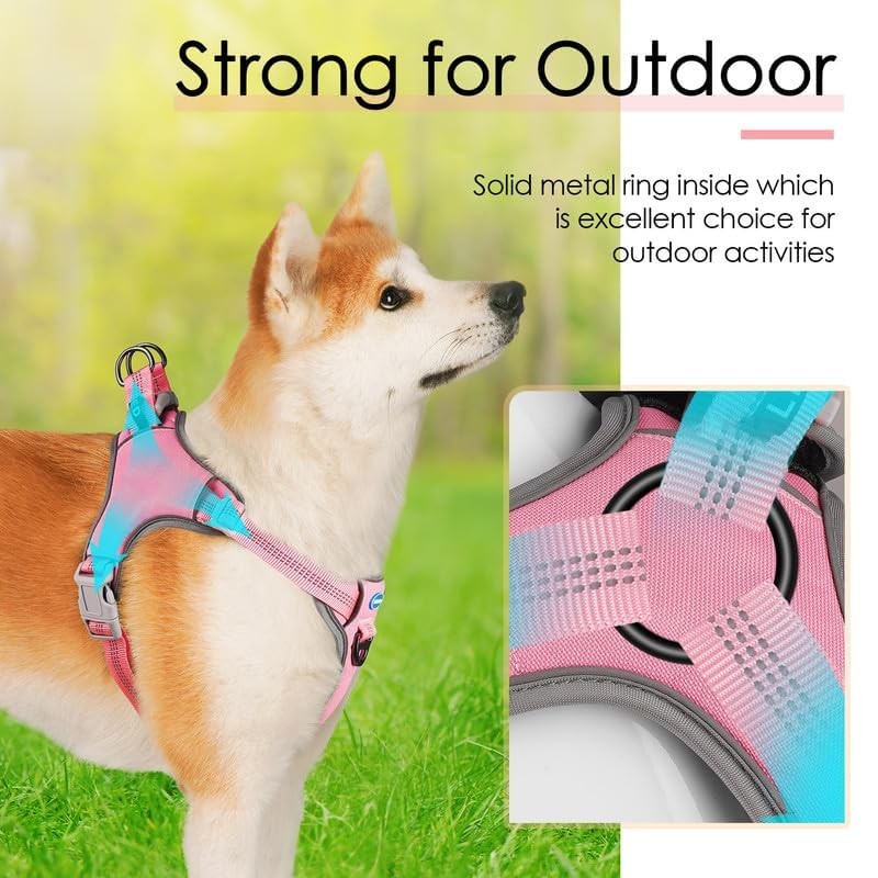 ThinkPet No-Pull Harness, Escape Proof Step-in Reflective Dog Vest Adjustable