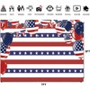 7x5FT American Flag Stripes Backdrop – Red White Blue Patriotic