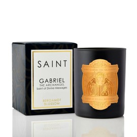 SAINT Gabriel The Archangel Scented Candle with Prayer and Prayer Coin, Saint of Divine Messages, Soy Coconut Aromatherapy Candle with 80 Hour Burn Time, Special Edition