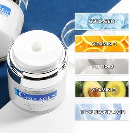 Neutriherbs Face Cream Collagen Facial Moisturiser, Reduce Black Spots and Blemishes, Persistent Moisturising Reduce Fine Lines 1.7 oz