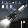 Unbranded Rechargeable LED Flashlight Torch Outdoor Lighting Flashlight Warning Work