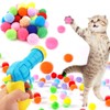 Cat Toy Gun Launcher, Cat Ball Launcher and 30 Pcs