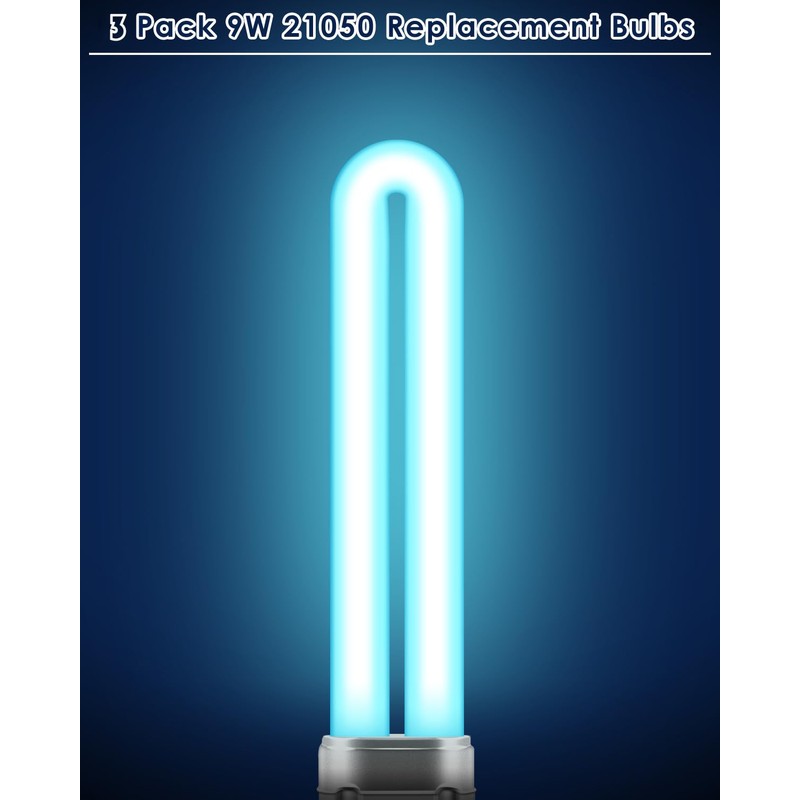 PACETAP 3 Pack 9W Bulbs 21050 Replacement Compatible with DynaTrap