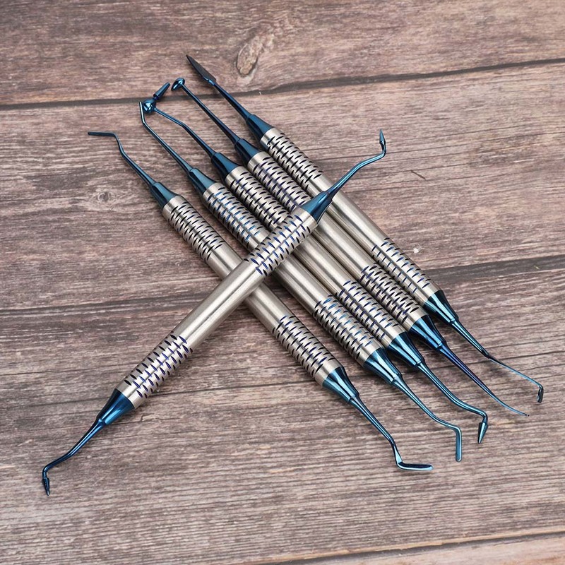 6Pcs Professional Dental Composite Resin Filling Spatula Restoration Instrument Tool