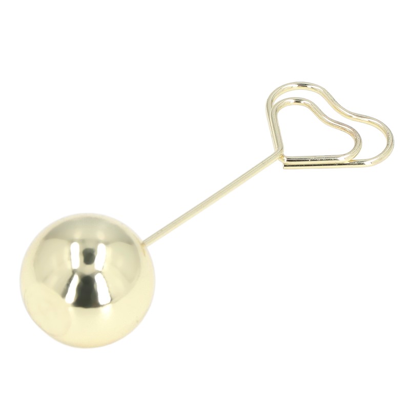 2Pcs Table Number Holder Heart Shaped Firm Stable Premium Metal