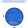 6FT Swimming Pool Cover,Round Pool Cover,Inflatable Pool Cover with Drawstrings,Outdoor