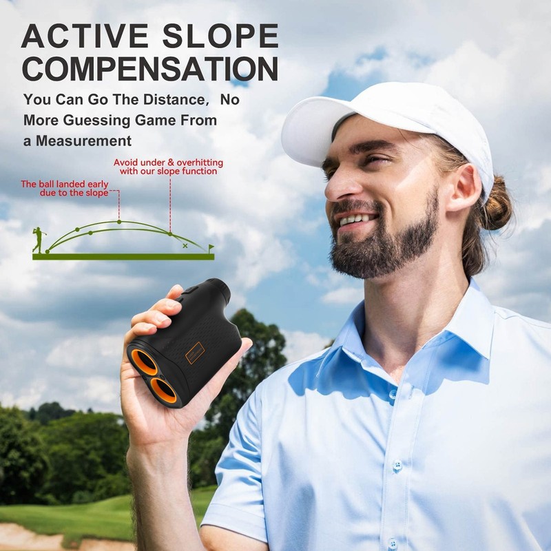 USB Charging Rangefinder Monocular Portable ABS Handheld 5 to 600m