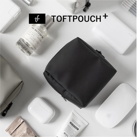 [aso] TOFTPOUCH + (Taft Pouch Plus) M Size + Cosmetic Bottle Set, Waterproof Pouch, Multi Pouch, Cosmetic Pouch, Toiletry Bag, Cosmetics, Bottle, Refill, Travel, Gray, TF-v219-gr-m-tyb2j1
