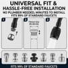 Splash Proof Booster Swivel Kitchen Filter Tap, Universal 360°Rotation Kitchen