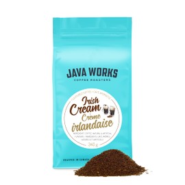 Java Works Coffee Irish Cream Flavoured Coffee Ground *Ground*, 340 Grams