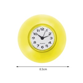 Bathroom Clock, Bath Clock, Waterproof Clock, Suction Clock, Waterproof, Silent, Wall Clock, Shower Clock, Wall Clock, Table Clock, Bathroom, Kitchen, Bath, Home, Bath Accessories (Yellow)