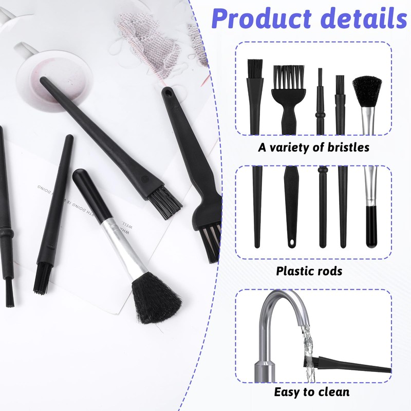 Mini Keyboard Cleaning Brushes Kit, 5 PCS Nylon Anti Static
