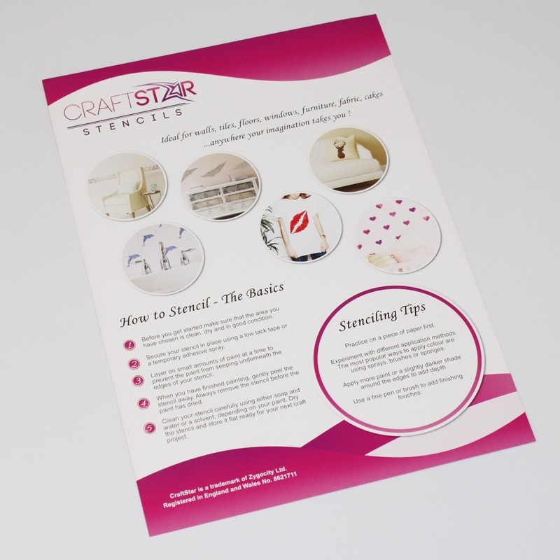 CraftStar Daisy Stencil - Reusable Flower Stencil