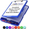 Think2Master Blue Plastic Storage Clipboard with Pencil Holder. | 25%