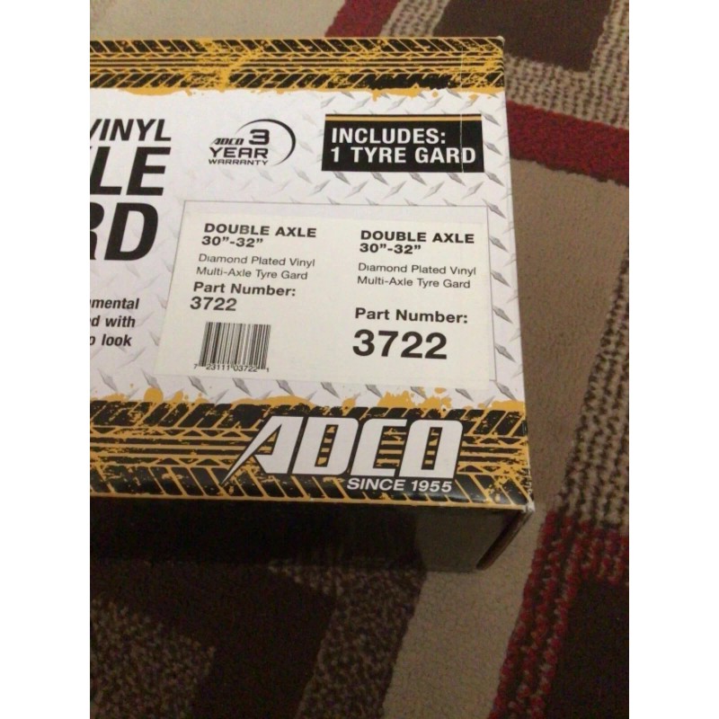 ADCO 3722 Multi Axle Double Diamond Plated Steel Vinyl Tyre