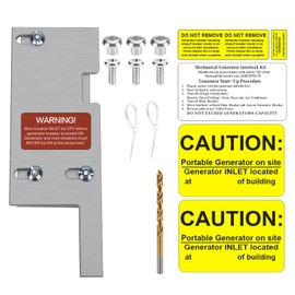 Generator Interlock Kit Suitable for General Electric Vertical Main 150 or 200 Amp Panels, Professional Electrical Interlock Kit,2 1/2 to 3 1/2" Spacing Between Main and Branch Breaker (GE-200VL)