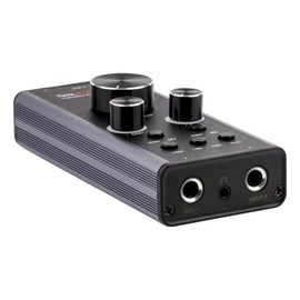 KNA PAS-24 Portable Audio Interface – 24-Bit/192kHz USB Sound Card for Home Recording Musicians and Creators, XLR & 1/4" TRS Inputs, Dual Balanced Outputs, Headphone Out, Phantom Power, Gain Control