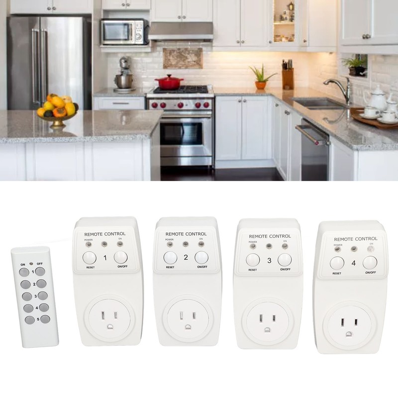 Smart Switch Socket with Remote Control Wireless Power Outlet Set
