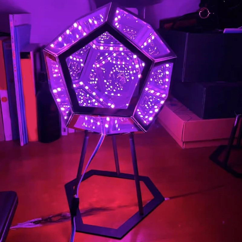 Dodecahedron Night Light Infinity Dodecahedron Colour Art Light Gaming Light